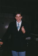 Suited at the airport